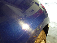 BMW Z4 scratches - before detailing